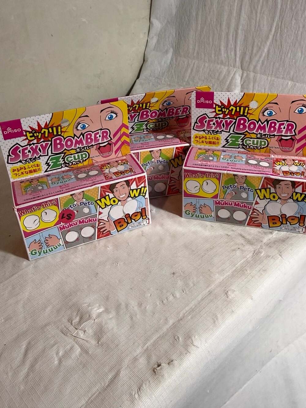 Daiso Sexy Bomber Z Cup Instant Boobs Party Goods Novelty Toy